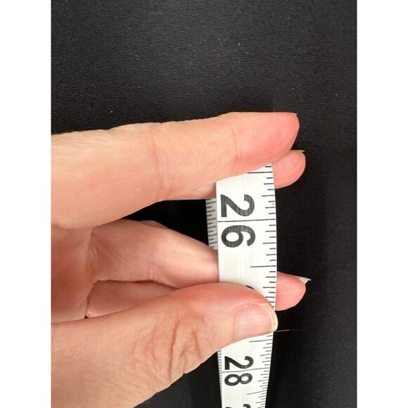 Zara Pants Medium Black Joggers Red Striped Pockets High Waist Stretch Sporty - Picture 6 of 9